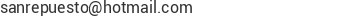 Correo electr&oacute;nico de SAN REPUESTO C.A.