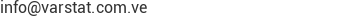 Correo electr&oacute;nico de Varstat S.A.