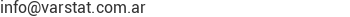Correo electr&oacute;nico de Varstat S.A.