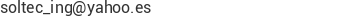Correo electr&oacute;nico de SOLTEC INGENIERIA, C.A.