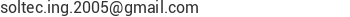 Correo electr&oacute;nico de SOLTEC INGENIERIA, C.A.