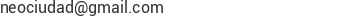 Correo electr&oacute;nico de Revista NeoCiudad 