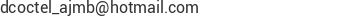 Correo electr&oacute;nico de D'coctel