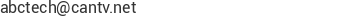 Correo electr&oacute;nico de ABC Technologies, C.A.