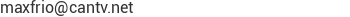 Correo electr&oacute;nico de MAX-FRIO, C.A.