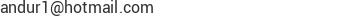 Correo electr&oacute;nico de EQUIPOS Y MAQUINARIAS ANDUR, C.A.