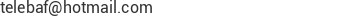 Correo electr&oacute;nico de TELE-BAF.srl.