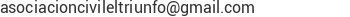 Correo electr&oacute;nico de Asociacion Civil el Triunfo