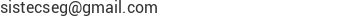 Correo electr&oacute;nico de SISTECSEG,C.A.