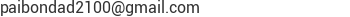 Correo electr&oacute;nico de Corporacion Pai Bondad 2100