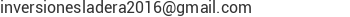 Correo electr&oacute;nico de Inversiones O Ladera2016, C.A