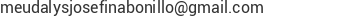 Correo electr&oacute;nico de Meudalys Bonillo