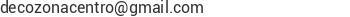 Correo electr&oacute;nico de DECOZONA, C.A.