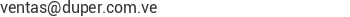 Correo electr&oacute;nico de DUPER LOGISTI, C.A.