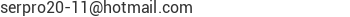 Correo electr&oacute;nico de Serpro 20 -11 