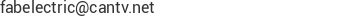 Correo electr&oacute;nico de Fabelectric, c.a.