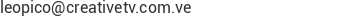 Correo electr&oacute;nico de CreativeTv 
