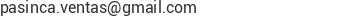 Correo electr&oacute;nico de Pasinca, C.A.