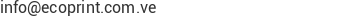 Correo electr&oacute;nico de ECOPRINT, C.A.