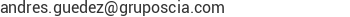 Correo electr&oacute;nico de SCIA, C.A.