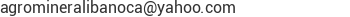 Correo electr&oacute;nico de Agrominera Libano, C.A.