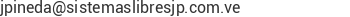 Correo electr&oacute;nico de Sistemas Libres JP