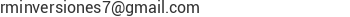 Correo electr&oacute;nico de R.M. INVERSIONES