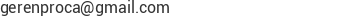 Correo electr&oacute;nico de GERENPRO, C. A.